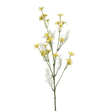 Umělá větvička akeleje PORTICO, žlutá, 75 cm