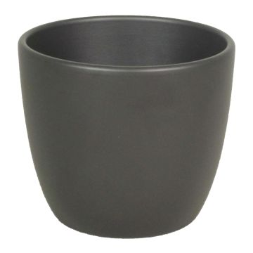 Květináč na rostliny keramický TEHERAN BASAR, antracitově matný, 13,5cm, Ø15,5cm