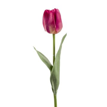 Umělá květina tulipán ASUNTA, tmavě růžová, 45cm