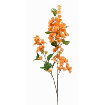 Umělá větev bugenvileje MONELS s květy, oranžová, 115cm