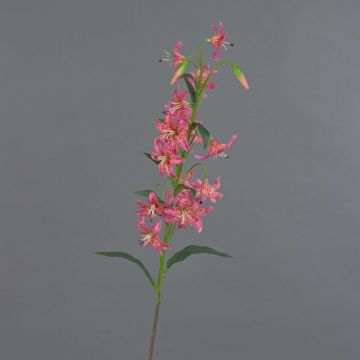 Umělá květinová tygří lilie ARAMAIO, růžová, 80cm