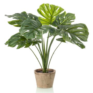 Umělý filodendron monstera deliciosa BRITI, terakotový květináč, 60cm Umělý filodendron monstera deliciosa BRITI, terakotový květináč, 60cm