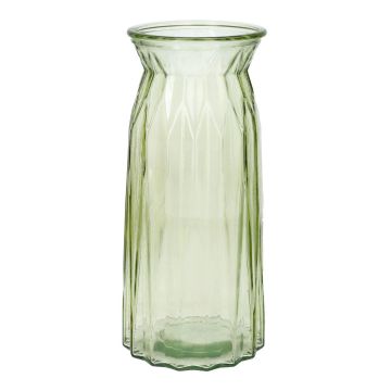 Skleněná váza RUBIE, světle zelená - čirá, 20cm, Ø10,8cm Skleněná váza RUBIE, světle zelená - čirá, 20cm, Ø10,8cm