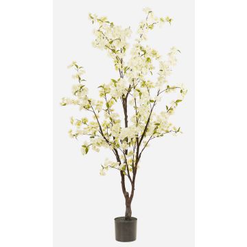 Umělý třešňový strom JANKFUN s květy, umělý kmen, bílý, 175cm