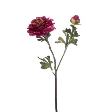 Umělá větvička ranunculus DUXLER, vínově červená, 45cm Umělá větvička ranunculus DUXLER, vínově červená, 45cm