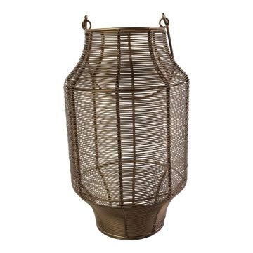 Lampa EMANUELE z železa, s uchem, bronzová, 48 cm, Ø 28 cm Lampa EMANUELE z železa, s uchem, bronzová, 48 cm, Ø 28 cm