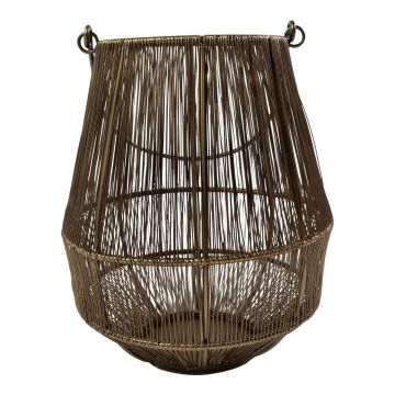 Lampa GIUSEPPINO z železa, s uchem, bronzová, 25 cm, Ø 22 cm Lampa GIUSEPPINO z železa, s uchem, bronzová, 25 cm, Ø 22 cm