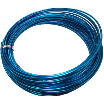 Hliníkový drát TANEA, tyrkysově lakovaný, 12m, Ø2mm