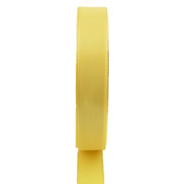 Polyesterová dekorační stuha WIARA, žlutá, 50 m, 25 mm