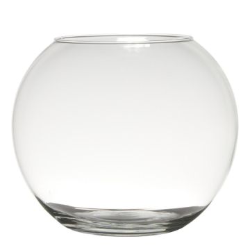 Kulová váza TOBI EARTH z čirého skla, 23cm, Ø30cm Kulová váza TOBI EARTH z čirého skla, 23cm, Ø30cm