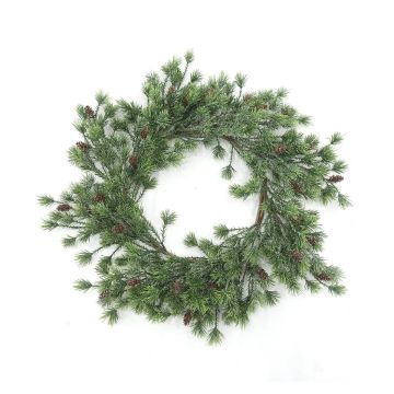Umělý borovicový věnec RYOVEN se šiškami, Ø55cm Umělý borovicový věnec RYOVEN se šiškami, Ø55cm