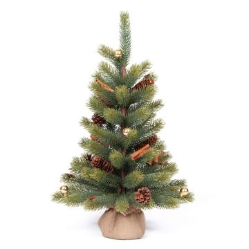 Umělý smrk KEMI, ozdobený, 45 cm, Ø 25 cm Umělý smrk KEMI, ozdobený, 45 cm, Ø 25 cm