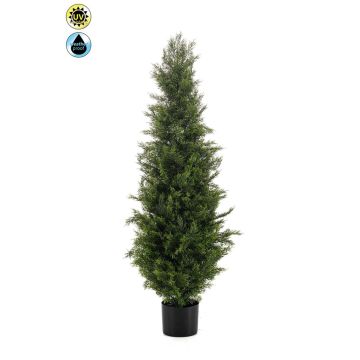 Umělý cedr ZARGEN, křížová dvířka, zelený, 120cm