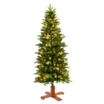 Štíhlý umělý vánoční stromek OULU SPEED, LED diody, 180cm, Ø70cm Štíhlý umělý vánoční stromek OULU SPEED, LED diody, 180cm, Ø70cm