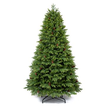 Umělý vánoční stromek SKIEN SPEED s šiškami, 225 cm, Ø 130 cm