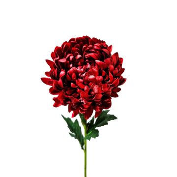 Umělá chryzantéma HIKJUN, korálová, 65cm, Ø12cm