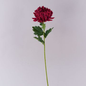 Umělá chryzantéma HIKJUN, korálová, 65cm, Ø12cm