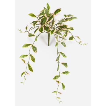 Umělá porcelánová květina YLFES na tyči, závěsná, zelená, 50cm