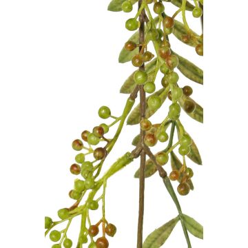 Umělá větev jeřábu JANNAH s plody, zelená, 130cm