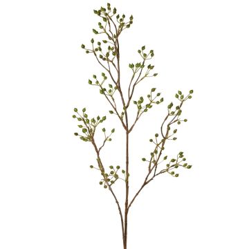 Dekorativní větvička psí růže HIKERNE se šípky, zelená, 100cm