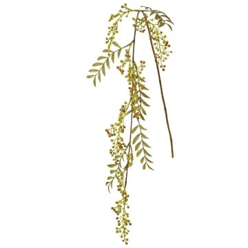 Umělá větev jeřábu JANNAH s plody, zelená, 120cm