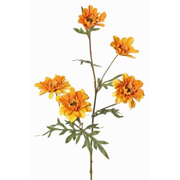 Dekorativní větev chryzantémy PRUDENCE, Eco Collection, žlutooranžová, 75cm, Ø5-6,5cm Dekorativní větev chryzantémy PRUDENCE, Eco Collection, žlutooranžová, 75cm, Ø5-6,5cm
