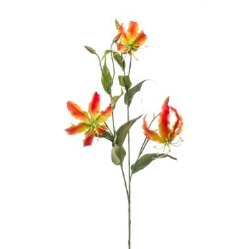 Dekorativní větvička Gloriosa TROFEL, oranžovo-žlutá, 90cm