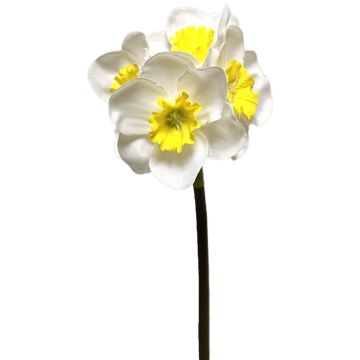Umělý narcis SEPUNY, krémově žlutý, 40cm