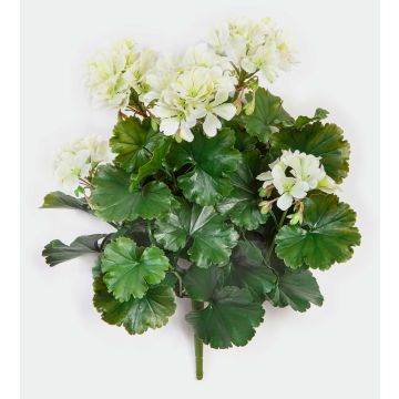 Umělá pelargonie OTTAVIA na tyči, křížová dvířka, krémová, 40cm