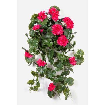 Umělá pelargonie OTTAVIA na tyči, křížová dvířka, růžová, 65cm