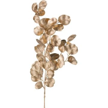 Umělá větev eukalyptu DRAVEL, zlatá, 75cm Umělá větev eukalyptu DRAVEL, zlatá, 75cm