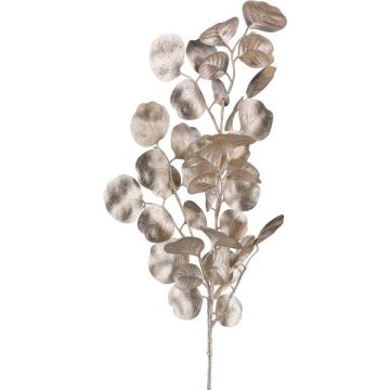 Umělá větev eukalyptu DRAVEL, šampaňské, 75cm Umělá větev eukalyptu DRAVEL, šampaňské, 75cm