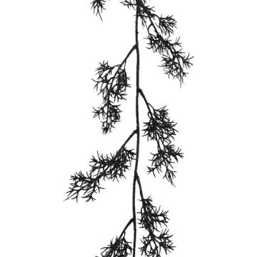 Umělý věnec Asparagus sprengeri NAFTY, černý, 175cm Umělý věnec Asparagus sprengeri NAFTY, černý, 175cm