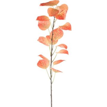 Dekorativní větev černého topolu SOLVEN, oranžová, 120cm Dekorativní větev černého topolu SOLVEN, oranžová, 120cm