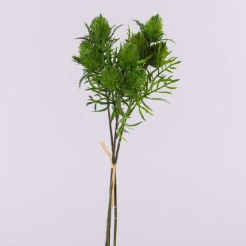 Umělá kytice z trsu bodláků SEKLINA, zelená, 35cm Umělá kytice z trsu bodláků SEKLINA, zelená, 35cm