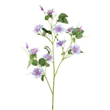 Umělá květinová větev Clematis ZOLME, levandule, 115cm