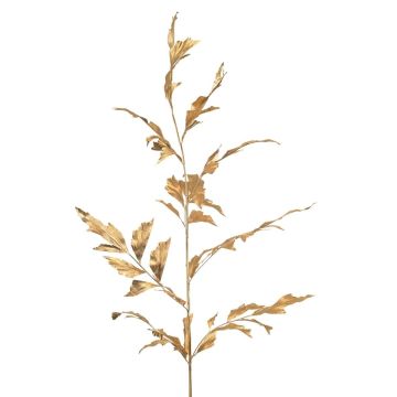 Umělý palmový list palma s rybím ocasem MANIESO, zlatý, 130cm Umělý palmový list palma s rybím ocasem MANIESO, zlatý, 130cm