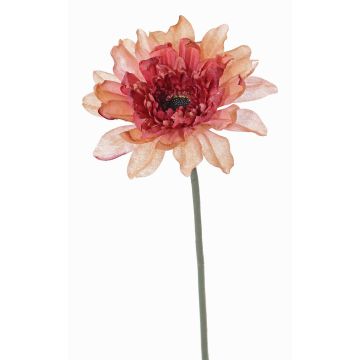 Textilní květina gerbera PAMILLA, lososově růžová, 65cm, Ø12cm Textilní květina gerbera PAMILLA, lososově růžová, 65cm, Ø12cm