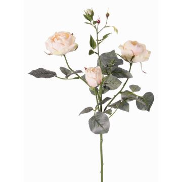 Textilní květina růže DIAMANTIS, světle růžová, 70cm, Ø5-8cm