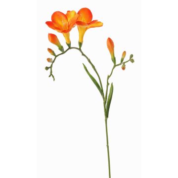 Textilní květina frézia MARUSHA, oranžová, 70cm, Ø6cm Textilní květina frézia MARUSHA, oranžová, 70cm, Ø6cm