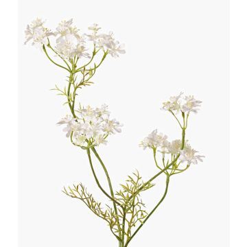 Umělá divoká mrkev KALOMIRA, bílá, 85cm, Ø6-10cm