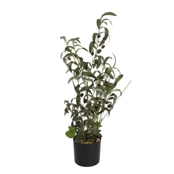 Umělý olivový keř LEANDRU s plody, zelený, 70cm