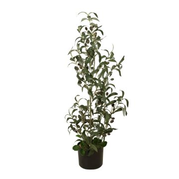 Umělý olivový keř LEANDRU s plody, zelený, 90cm