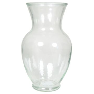Květinová váza ze skla CAISSY, čirá, 27cm, Ø17cm