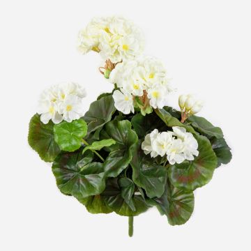 Umělá pelargonie CAPH na zápichu, bílé, 30cm