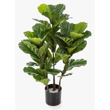 Umělý Ficus Lyrata GUDJA, umělý kmen, zelený, 90cm Umělý Ficus Lyrata GUDJA, umělý kmen, zelený, 90cm