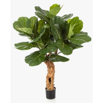 Umělý Ficus Lyrata HADAR, přírodní kmen, zelený, 110cm Umělý Ficus Lyrata HADAR, přírodní kmen, zelený, 110cm