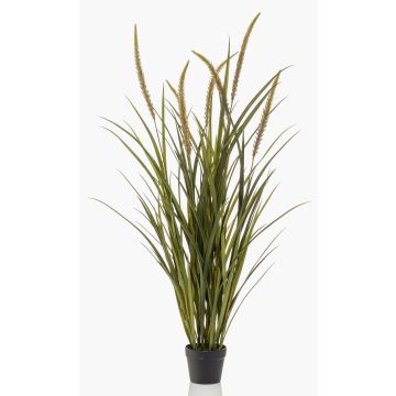 Dekorativní psárka ANOUR s latami, zelenohnědá, 130cm