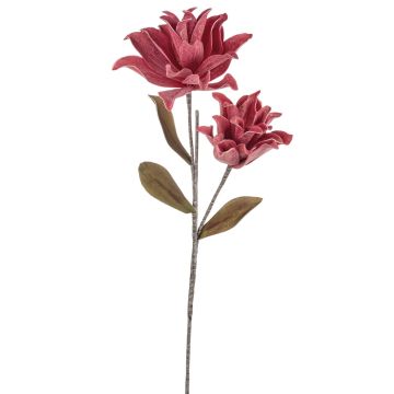 Plastová kamélie MUNIR s třpytkami, fialovo-červená, 120cm Plastová kamélie MUNIR s třpytkami, fialovo-červená, 120cm