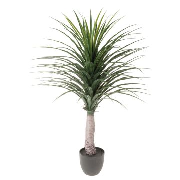 Plastová yucca palma DENDES v dekorativním květináči, 120cm